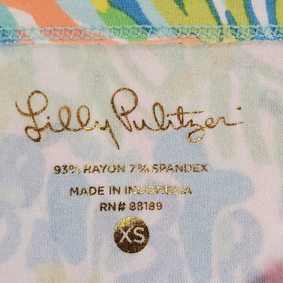 Lilly Pulitzer Womens 50 UPF Sophie Dress Size XS Multicolor Preppy Beach Spring - Picture 4 of 10
